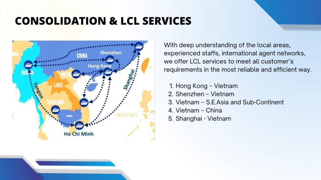 China-Vietnam LCL Consolidation Service